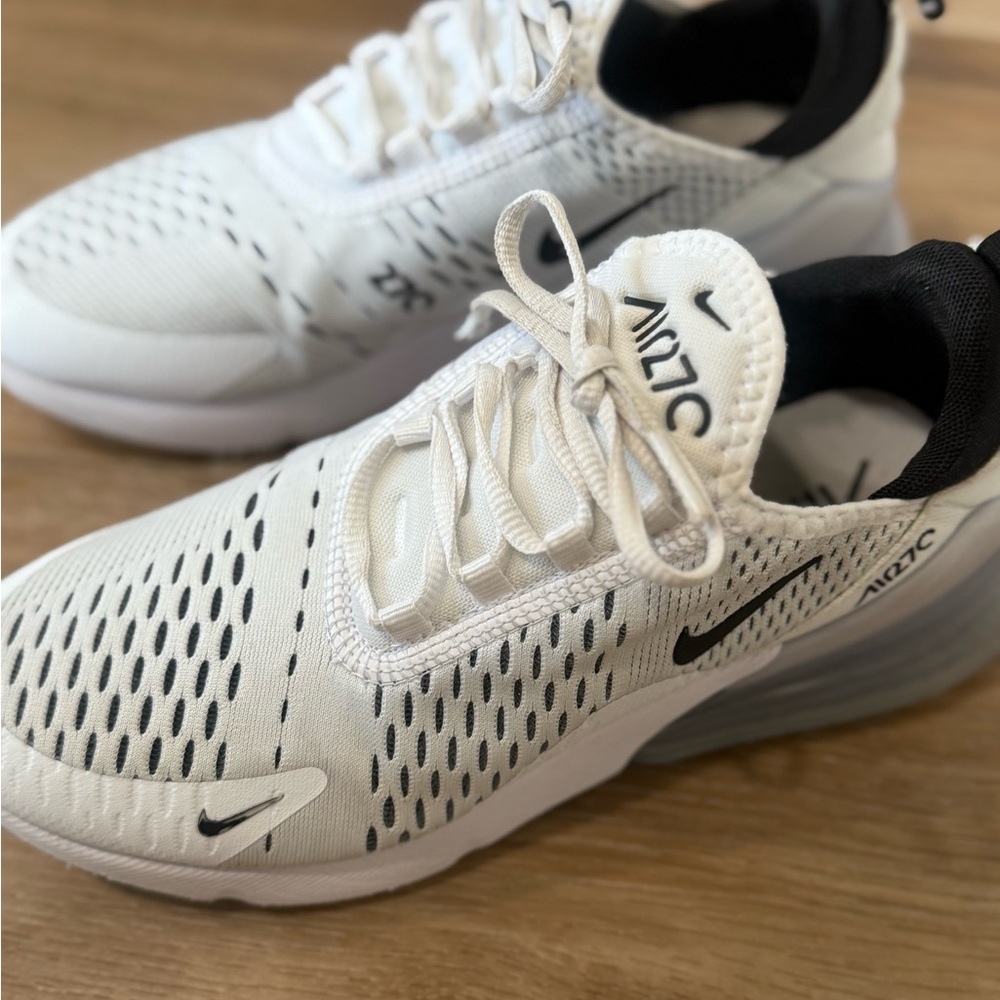 Nike Air Max White and Black Trainers